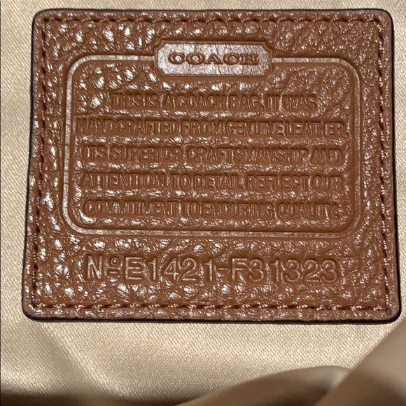 Vintage Coach Leather Tote with side pockets - Picture 4 of 8